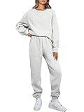 AUTOMET Womens 2 Piece Outfits Oversized Sweatsuit Fall Fashion 2024 Track Suits Matching Sets Sweatshirts Going Out Casual Winter Clothes Sweatpants with Pockets