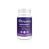 Anuveo Natural Sleep Aid | Non-Habit Forming | Herbal Sleep Supplement for Better Sleep with Valerian, Melatonin, Magnesium, and Ashwagandha | Sleeping Pills for Adults (60 Vegan Capsules)