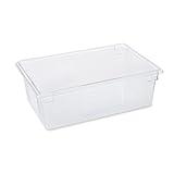 Rubbermaid Commercial Products Food Storage Box/Tote for Restaurant/Kitchen/Cafeteria, 12.5 Gallon, Clear