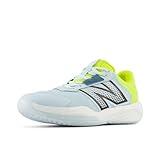 New Balance Women's 696 V6 Tennis Shoe, Quarry Blue/Firefly, 8 Wide