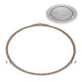 8.8 Inch Microwave Turntable Ring Microwave Roller Ring, Glass Plate Tray Support Holder, Replacement Inner Ring - for Microwave Oven Glass Turntable Plate. Roller Height 15 mm