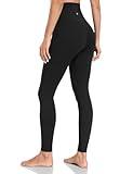 HeyNuts Yoga Pro Full Length Yoga Leggings for Women, Buttery Soft High Waisted Compression Workout Lounge Yoga Pants 28" Black M(8/10)