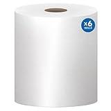 Scott® Essential Universal High-Capacity Hard Roll Towels (01005), with Absorbency Pockets™, 1.5" Core, White, (1,000'/Roll, 6 Rolls/Case, 6,000'/Case)