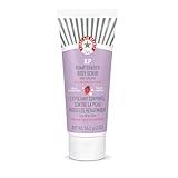 First Aid Beauty - KP Bump Eraser Body Scrub with 10% AHA, Keratosis Pilaris Exfoliating Skin Cleanser with 10% Lactic Acids Glycolic, Pumice & Bisabolol, Reduces Bumps, Strawberry Scent, 2 oz