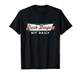 Don't Bunt Hit Fresh Dingers Funny Baseball Softball Game T-Shirt