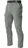 Men's Cargo Work Hiking Pants Lightweight Water Resistant Quick Dry Fishing Travel Camping Outdoor Breathable Multi Pockets Sage Green L