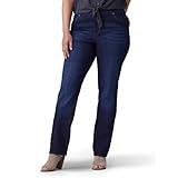 Lee Women's Plus Size Relaxed Fit Straight Leg Jean, Niagara, 22 Medium