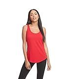 Next Level Ladies' Gathered Racerback Tank M RED