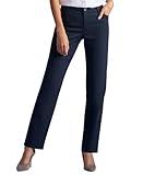 Lee Women's Relaxed Fit All Day Straight Leg Pant Imperial Blue 12 Long