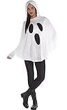 Amscan Ghost Poncho Costume Standard White