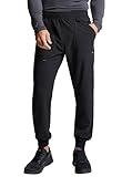 Cherokee Men's Mid Rise Pull-on Jogger Scrubs Pant, Black