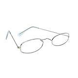 Treasure Gurus Silver Oval Frame Old Lady Granny Eye Glasses Women's Eyeglasses Costume Accessory Prop Grandma Eyewear