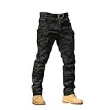 Pantalones De Hombre para Trabajar,Sales Clearance Today Deals Prime,Combat Pants Men's Airsoft Paintball Tactical Pants with Knee Pads Hunting Camouflage Military Trousers,2-Grey,Small