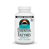 Source Naturals Essential Enzymes 500mg Bio-Aligned Multiple Enzyme Supplement Herbal Defense for Digestion, Gas, Constipation & Bloating Relief - Supports Immune System - 240 Capsules