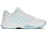 K-Swiss Women's Court Express Pickleball Shoe, White/Blue Glow, 9.5 M