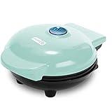 Dash Mini Maker Portable Grill Machine + Panini Press for Gourmet Burgers, Sandwiches, Chicken + Other On the Go Breakfast, Lunch, or Snacks with Recipe Guide - Aqua