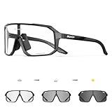 SCVCN Photochromic Cycling Glasses Sports Sunglasses Clear Men Women Bicycle MTB UV400 Protection Running Mountain Bike Baseball Biking Goggles Riding BMX Fishing Riding Golf Driving Softball 501