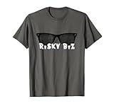 Risky Biz Retro 80s Fun Generation X Business Humor Vintage T-Shirt