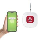 Chatthen WiFi Panic Button, Pagers Life Alert Systems for Seniors no Monthly Fee, Compatible with Tuya Smart/Smart Life APP (Only Supports Wi-Fi 2.4GHz )