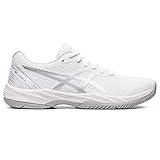 ASICS Women's Gel-Game 9 Tennis Shoes, 8.5, White/Pure Silver