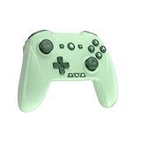 Bluetooth Controller for Switch/Mac/PC/Steam/Mobile Phone/iOS/Android//TV/iPad/Table/Apple Arcade MFi Games, Switch Pro Controller Wireless with Adjustable Dual Motion,Turbo,Macros,6-Axis green