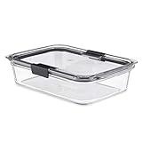 Rubbermaid Brilliance Glass Storage 8-Cup Food Container with Lid (2 Pieces Total)