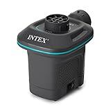 Intex 66639E QuickFill 120 Volt AC Electric Pump: Inflates and Deflates Air Mattresses – Includes 3 Interrconnecting Nozzles – Compact Design – 650 L/Min Air Flow – Indoor Use