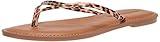 Amazon Essentials Women's Thong Sandal, Light Brown Leopard, 12.5 Wide