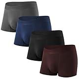 5Mayi Mens Underwear Mens Bamboo Viscose Boxer Briefs for Men Pack No Open Fly Mens Trunks Underwear