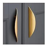 Primst Modern Light Brushed Cabinet Pulls, Furniture Hardware Collection, Cabinet Handles, Drawer Pulls, Door Pulls, Kitchen Cupboard Handle, Pack of 4 (Gold,L-4PCS)