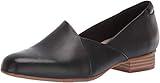 Clarks womens Juliet Palm Loafer, Black Leather, 10 US