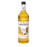 Monin - Honey Syrup, Smooth Sweet Honey Flavor, Great for Teas, Lemonades, Cocktails, & Coffee, Gluten-Free, Non-GMO (1 Liter)