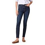 Amazon Essentials Women's High-Rise Skinny Jean, Dark Wash, 10