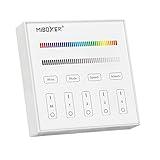 LGIDTECH B3 Miboxer Wireless 4 Zones RGB/RGBW Wall Mounted Smart Panel Controller Powered by AAA Battery(Excluded).Only Work with RGBW Series LED Light Bulb,Strip Controller FUT037 FUT038