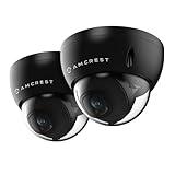 Amcrest 2-Pack UltraHD 4K (8MP) Dome POE IP Camera, 3840x2160, 98ft NightVision, 2.8mm Lens, IP67 Weatherproof, 125° FOV, 256GB MicroSD Recording Black (IP8M-2493EB-AI-V3)