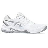 ASICS Women's Gel-Dedicate 8 Tennis Shoes, 9, White/Pure Silver