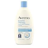 Aveeno Eczema Therapy Daily Moisturizing Cream for Sensitive Skin, Soothing Eczema Relief Cream for Itchy, Dry Skin, Fragrance-Free Itch Cream, 12 FL OZ