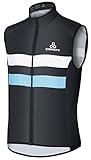 CEROTIPOLAR Men's Cycling Vest with 3 Reflective Tape Cargo Pockets, Micro Softshell Windproof Bike Vest