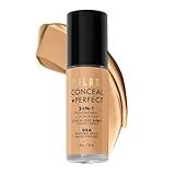 Milani Conceal + Perfect 2-in-1 Foundation + Concealer - Natural Beige (1 Fl. Oz.) Cruelty-Free Liquid Foundation - Cover Under-Eye Circles, Blemishes & Skin Discoloration for a Flawless Complexion