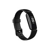 Fitbit Inspire 2 Health & Fitness Tracker with a Free 1-Year Fitbit Premium Trial, 24/7 Heart Rate, Black/Black, One Size (S & L Bands Included)