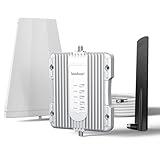 Amazboost Cell Phone Booster for Home -Up to 2,500 sq ft, Cell Phone Signal Booster Kit, All U.S. Carriers -Compatible with Verizon, AT&T, T-Mobile, Sprint & More-5G 4G LTE 3G FCC Approved