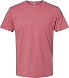 Next Level Apparel Next Level Mens Premium Fitted CVC Crew Tee Heather Mauve(1pck) Large