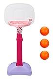 Little Tikes Easy Score Basketball Set, Pink- Amazon Exclusive 22.00 L x 23.75 W x 61.00 H Inches