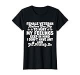 Veteran Women Female Soldier Veterans Day Patriotic T-Shirt