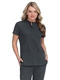 KOI Next Gen 1081 Women's Driven Scrub Top Charcoal M