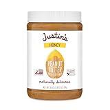 JUSTINS No Stir, Gluten-Free, Honey Peanut Butter, 28 oz Jar