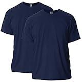 Gildan Adult Ultra Cotton T-Shirt, Style G2000, Multipack, Navy (2-Pack), 3X-Large