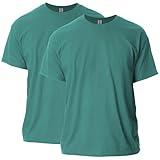 Gildan Adult Ultra Cotton T-Shirt, Style G2000, Multipack, Jade Dome (2-Pack), 2X-Large