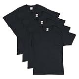 Hanes mens Essentials Short Sleeve T-shirt Value Pack (4-pack) toy tools, Black, X-Large US