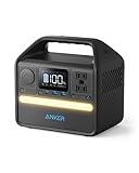 Anker 521 Portable Power Station Upgraded with LiFePO4 Battery, 256Wh 6-Port PowerHouse, 300W (Peak 600W) Solar Generator (Solar Panel Optional), 2 AC Outlets, 60W USB-C PD Output, Outdoor Generator